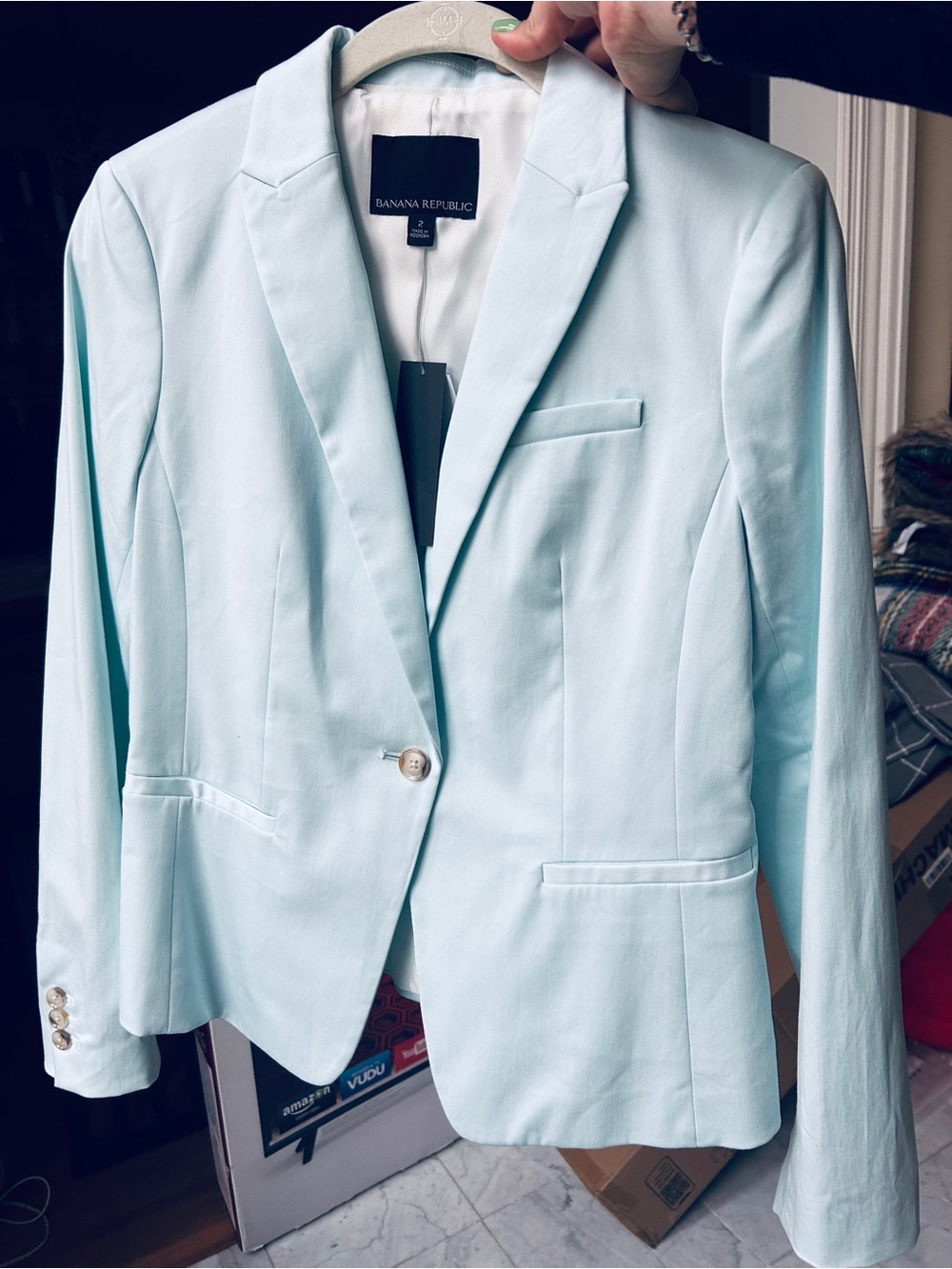 Banana Republic Light Blue Blazer